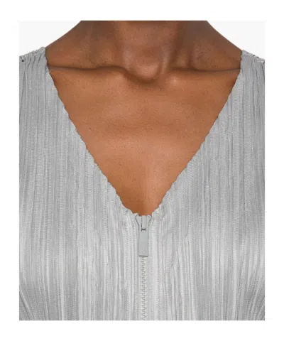 Issey Miyake Sleeveless Bodysuit In Gray