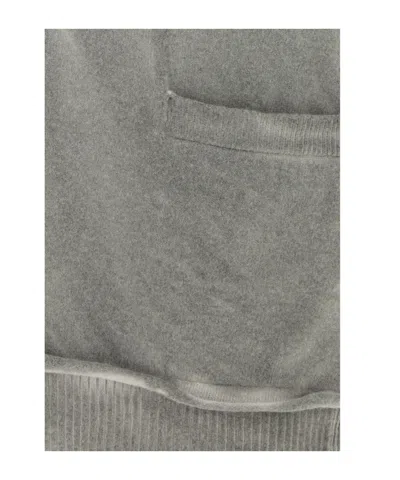 Our Legacy V-neck Wool Cardigan Featuring Front Pockets In Gray