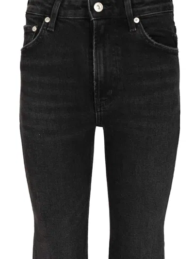 Citizen Of Humanity Womens Citizens Of Humanity Zurie Straight-leg Denim Jeans In Black