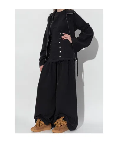 Lanvin Elastic Waist Sweatpants In Black