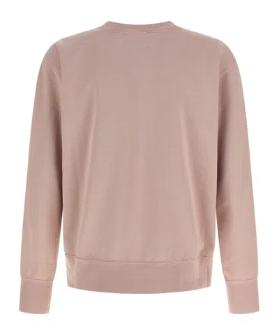 Isabel Marant Crew Neck Sweatshirt Featuring Ribbed Cuffs In Pink
