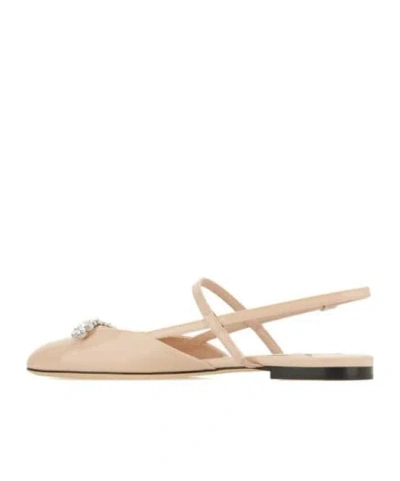 Jimmy Choo Square Toe Mules In Neutral