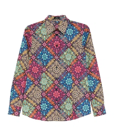 Etro Floral-print Shirt In Multi
