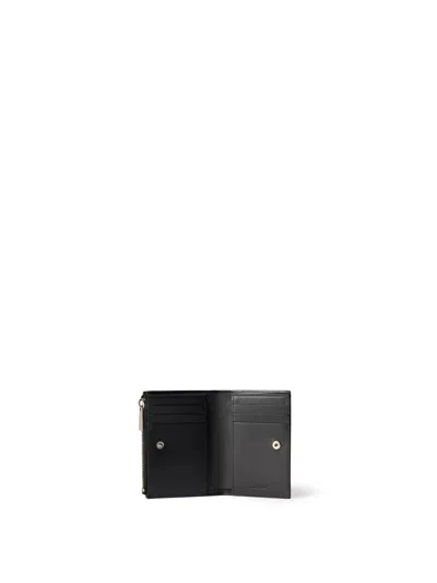 Off-white Diagonal Bifold Zipped Wallet In Black