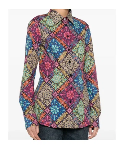 Etro Floral-print Shirt In Multi
