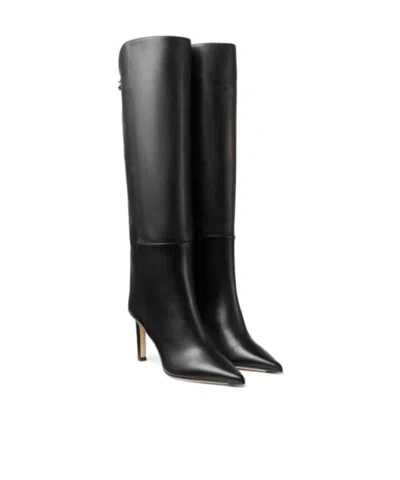Jimmy Choo Stiletto Boots In Black