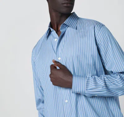 Auralee Long Sleeve Shirt In Blue