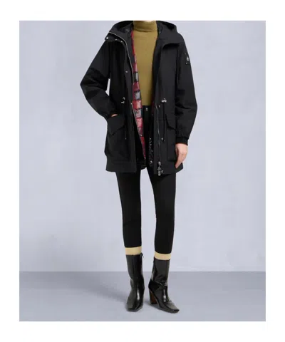 Moose Knuckles Hooded Jacket In Black