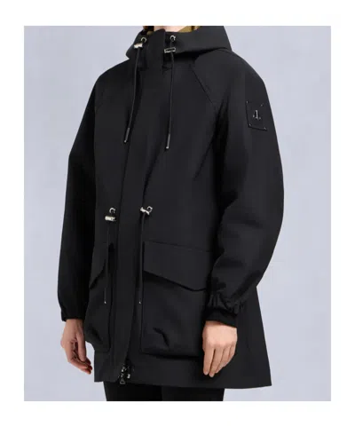 Moose Knuckles Hooded Jacket In Black