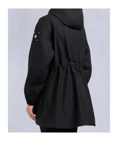 Moose Knuckles Hooded Jacket In Black