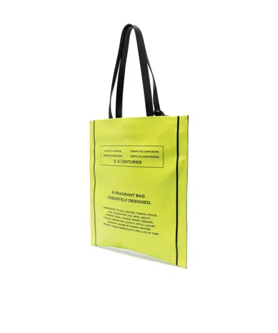 Moschino Logo-print Tote Bag In Yellow