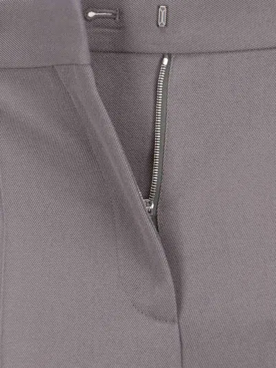 Calvin Klein Straight Leg Trousers With Belt Loops And Pockets In Gray