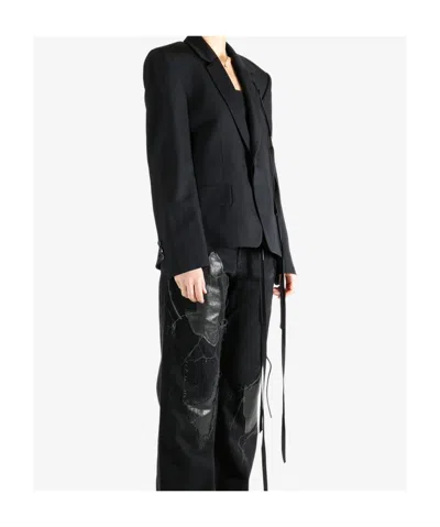 Ann Demeulemeester Jomar Comfort Tailored Jacket In Black
