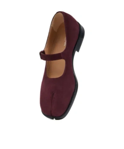 Maison Margiela Tabi City Mary-jane Shoes Woman Vineyard Wine In Brown
