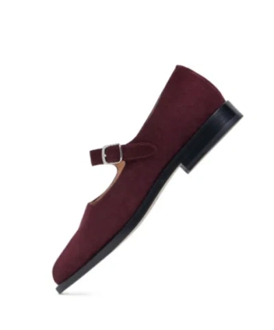 Maison Margiela Tabi City Mary-jane Shoes Woman Vineyard Wine In Brown