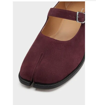 Maison Margiela Tabi City Mary-jane Shoes Woman Vineyard Wine In Brown