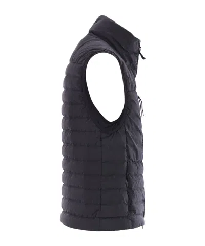 Stone Island Lightweight Sleeveless Padded Vest Pockets In Blue
