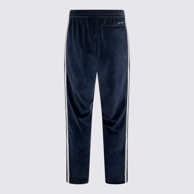 Adidas Originals By Wales Bonner Navy Cotton Wb Velour Tp Pants In Blue