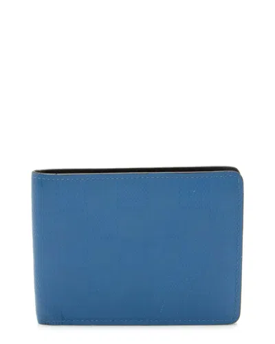 Pre-owned Louis Vuitton Blue Damier Infini Multiple Wallet (authentic Pre-loved)