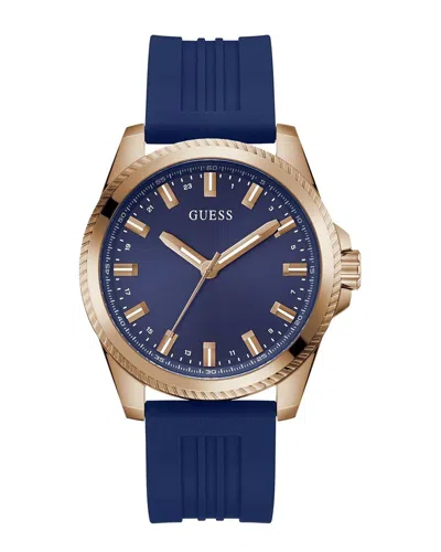 Guess Men's Champ Blue Dial Watch In Blue