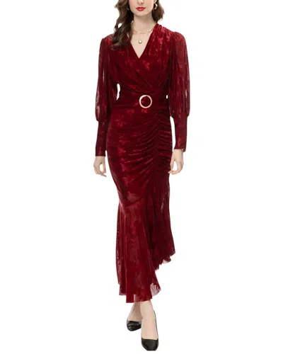 Lanelle Maxi Dress In Burgundy
