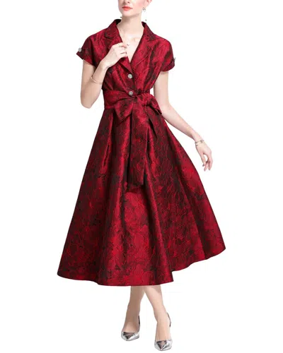 Kaimilan Midi Dress In Red