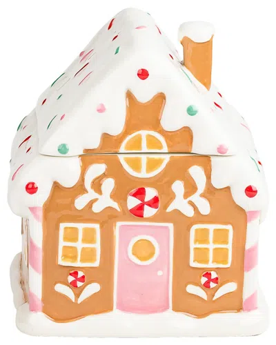 10 Strawberry Street Gingerbread Chalet Canister In Brown