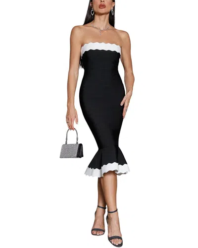 Freylina Midi Dress In Black