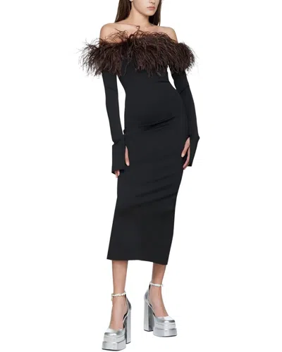 Freylina Midi Dress In Black