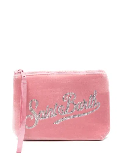 Mc2 Saint Barth Logo-embellished Clutch Bag In Pink