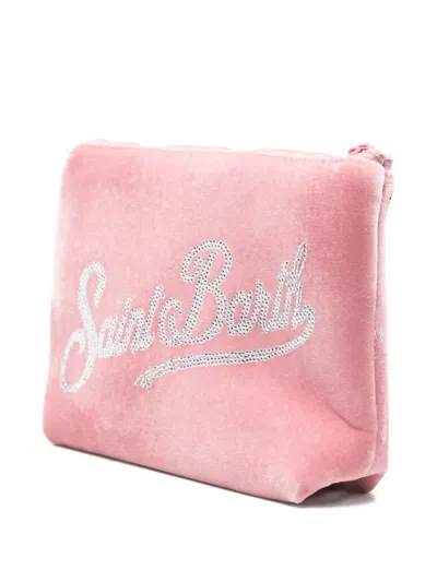 Mc2 Saint Barth Logo-embellished Clutch Bag In Pink