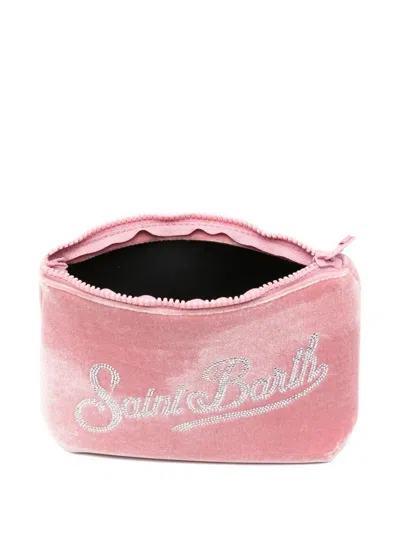 Mc2 Saint Barth Logo-embellished Clutch Bag In Pink