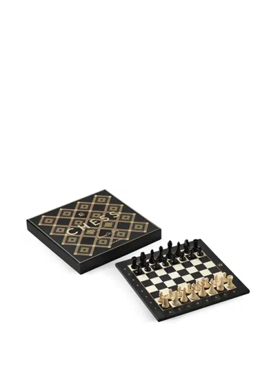 Printworks X Anna Cramling Edition Checkered Chess Set (37,2cm X 37,2cm) In Black