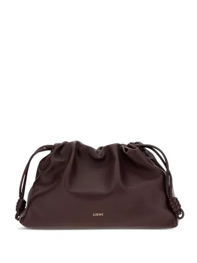 Loewe Large Flamenco Tote Bag In Brown