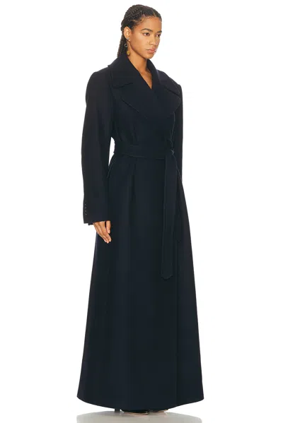 Dries Van Noten Rafaella Coat In Blue