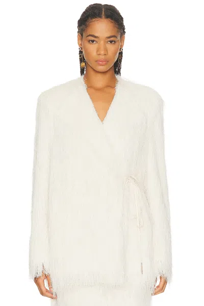 Dries Van Noten Rivla Short Coat In White
