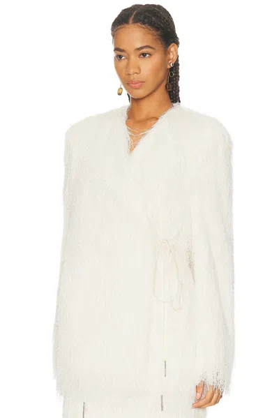 Dries Van Noten Rivla Short Coat In White