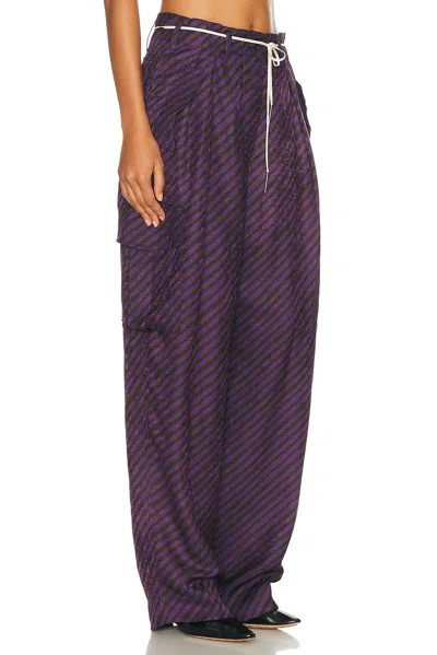 Dries Van Noten Polk Pants In Purple