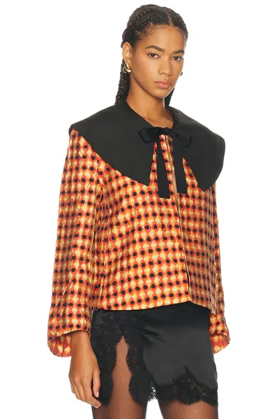 Bode Orana Collar Jacket In Multi