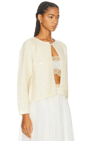 Bode Spotlight Swing Cardigan In White