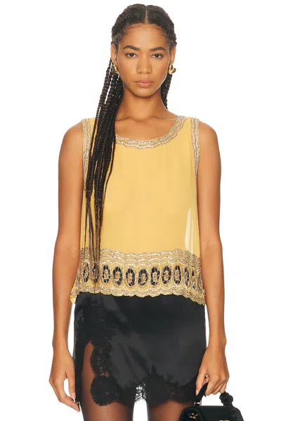 Bode Ducat Tank Top In Orange