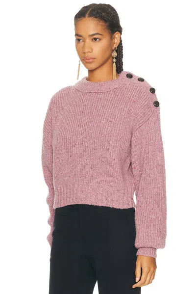Chloé Mock Neck Sweater In Pink