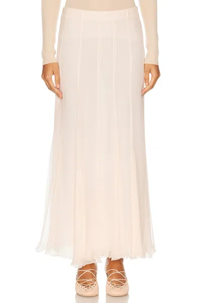Chloé Sheer Maxi Skirt In Pink