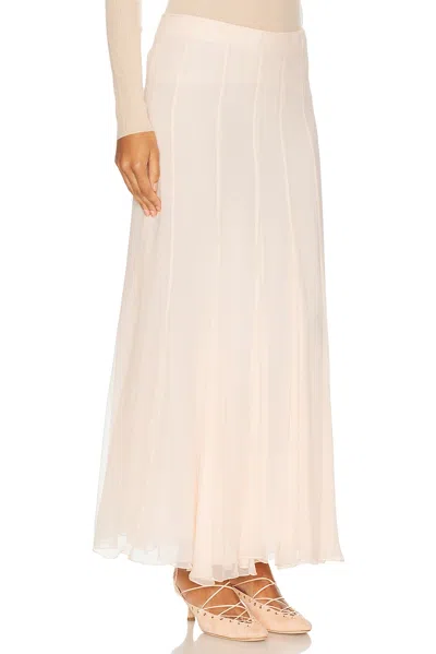 Chloé Sheer Maxi Skirt In Pink