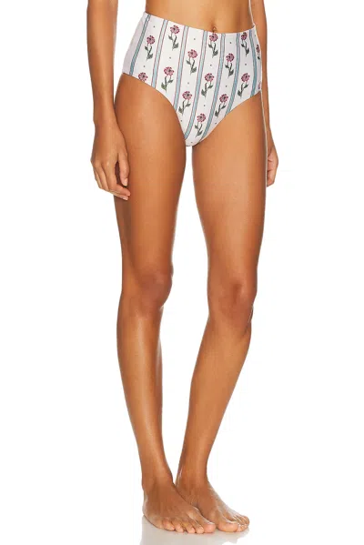 Agua By Agua Bendita Magenta Quebrada Bikini Bottom In White