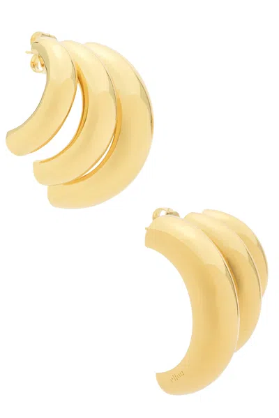 Eliou Tripla Hoop Earrings In Gold