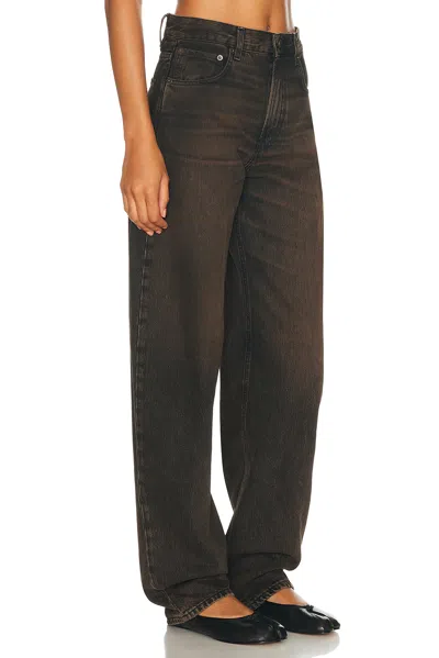 Haikure 'korea' Grey Jeans With Faded Effect And Logo Patch On The Back In Cotton Woman In Black