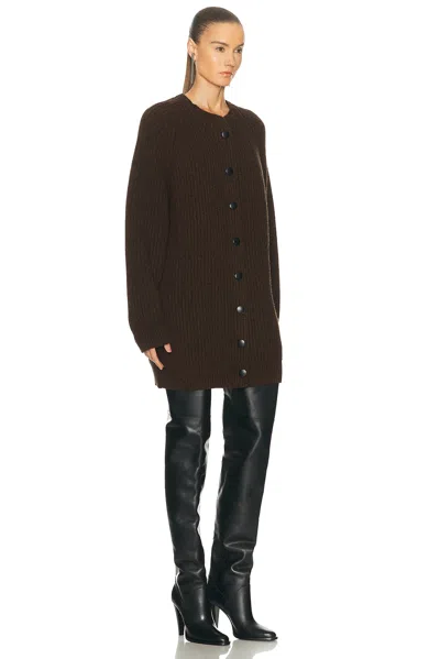 Khaite Jina Cardigan In Brown