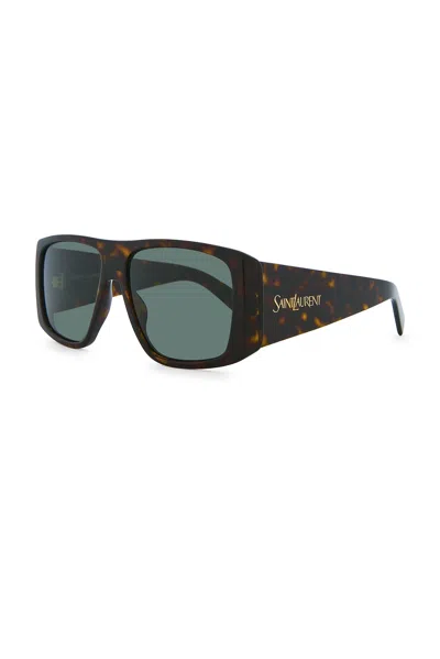Saint Laurent Shield Sunglasses In Black