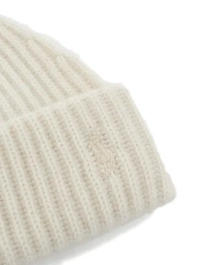Polo Ralph Lauren Logo-embroidered Beanie In Neutral
